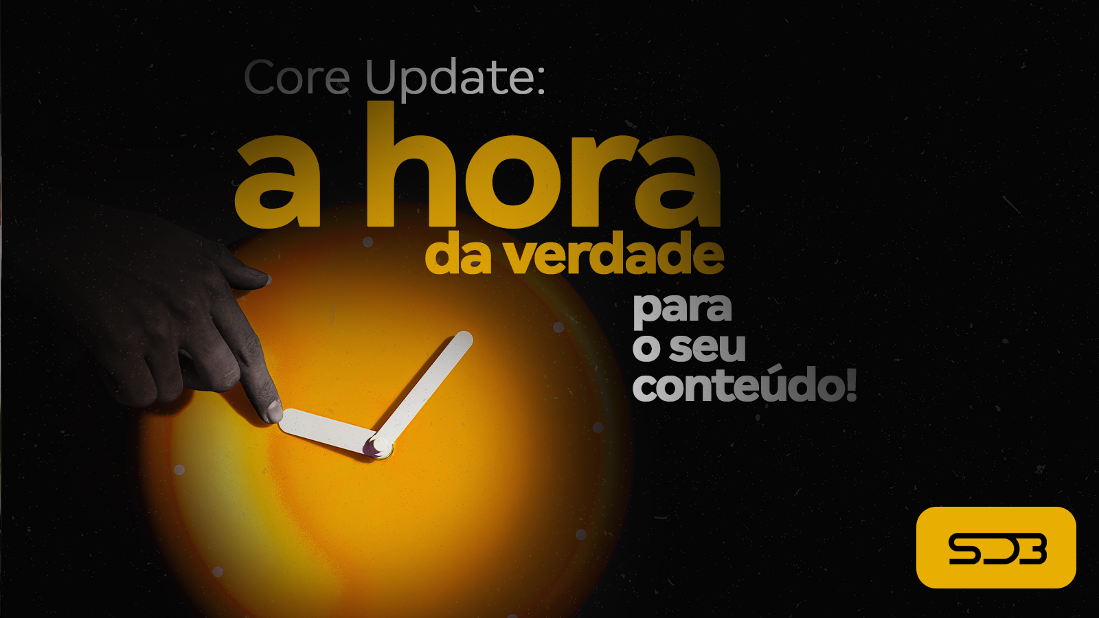 Imagem ilustrativa de um relógio para o artigo sobre core update do Google